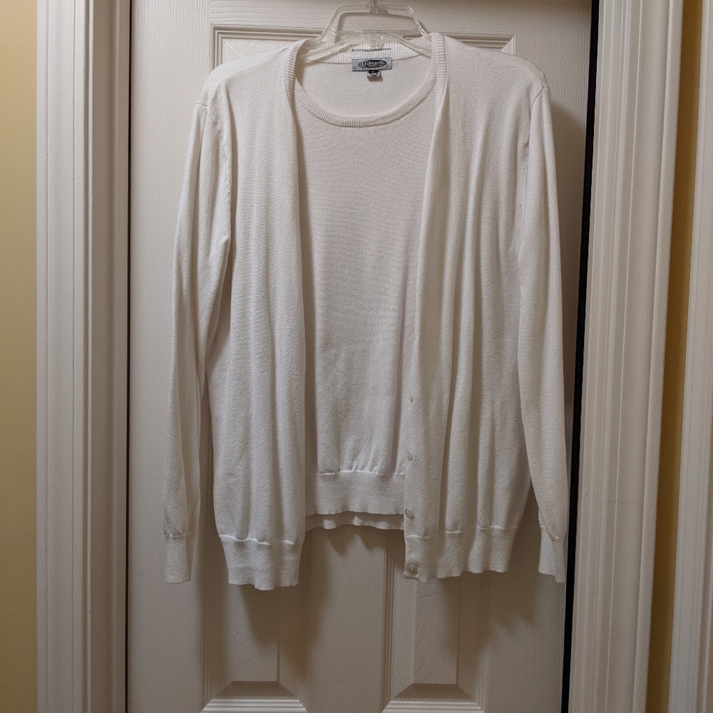 Ivory cardigan 2 piece set